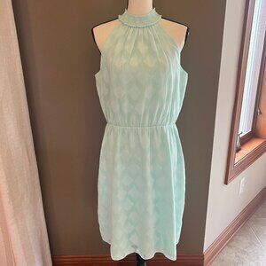 White House Black Market Mint Green Halter Midi Dress